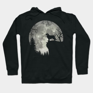Great Pyrenees Dog And Moon Scary Halloween Hoodie